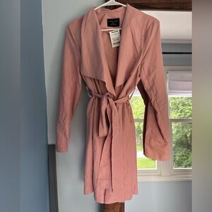 Love Tree Pink Trench Coat